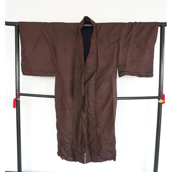 VINTAGE Kimono kosode Brown For Height 127-137cm (maximum height for those who don't require an ohashori)