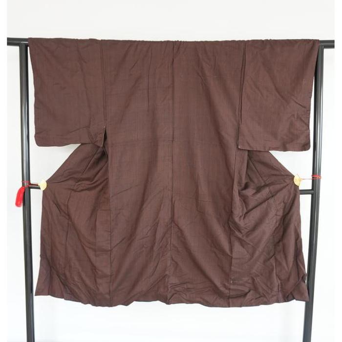 VINTAGE Kimono kosode Brown For Height 127-137cm (maximum height for those who don't require an ohashori)
