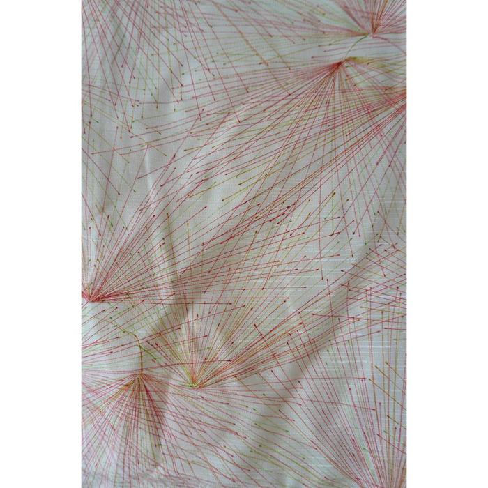 Vintage Haori – Beige in colorful lines, Universal Size
