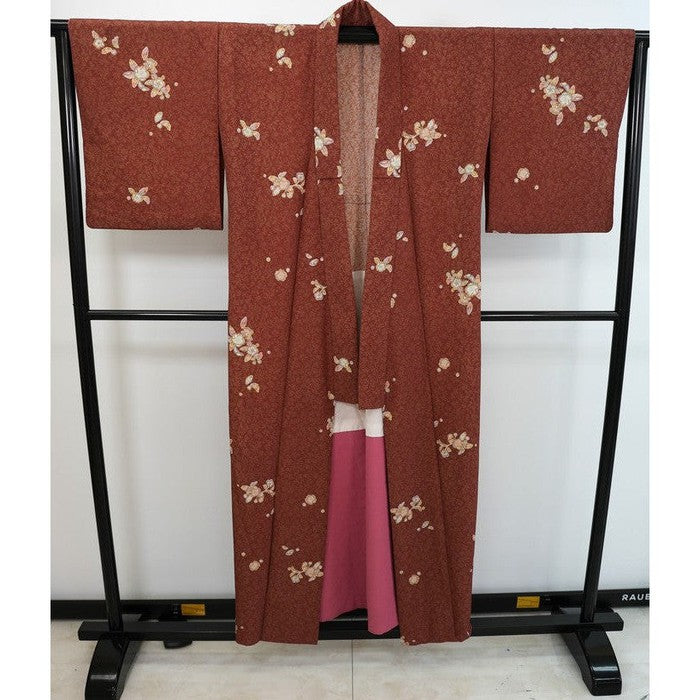 Vintage Kimono Kosode Burgundy, 155-165cm