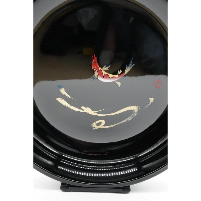 VINTAGE- High Class Japanese Urushi-Coated Tray with Koi Motif – Zen by Kansai Design