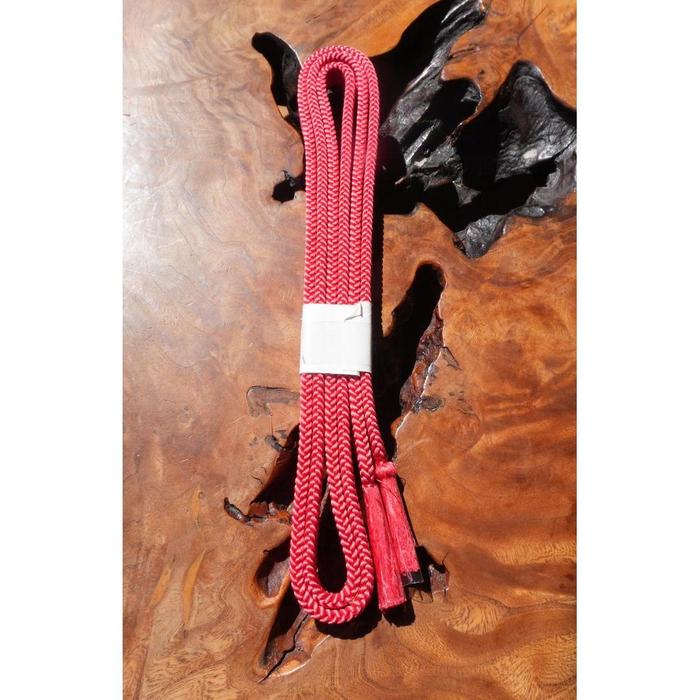 Vintage Obijime Cord – Coral Pink Braided Design