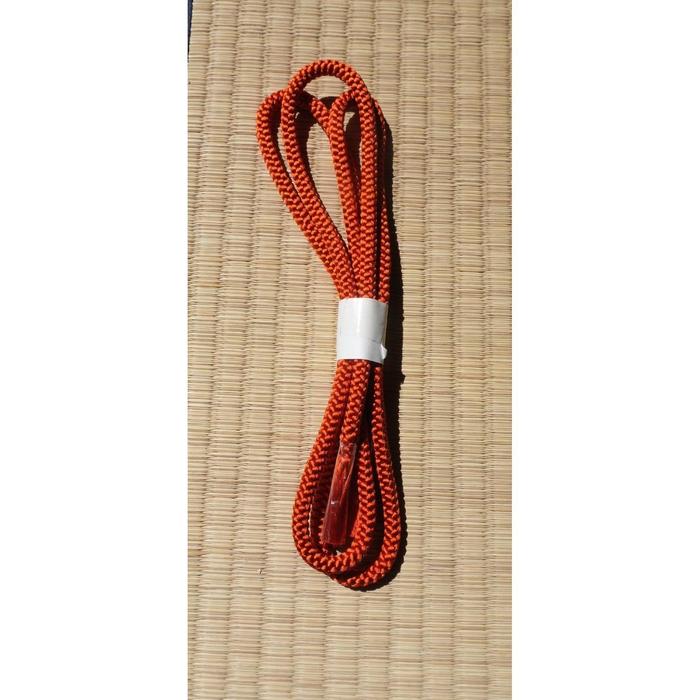 Vintage Obijime Cord – Vermilion Red Braided Design
