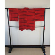 Vintage Japanese Haori – Red Gradient Pattern, Universal Size