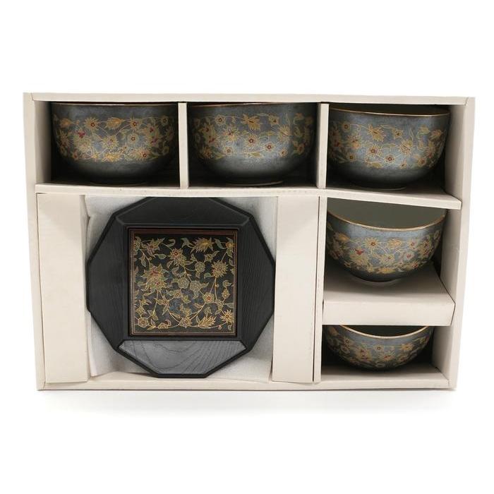 VINTAGE - Zuito Kirei Mino Ware Tea & Dessert Set