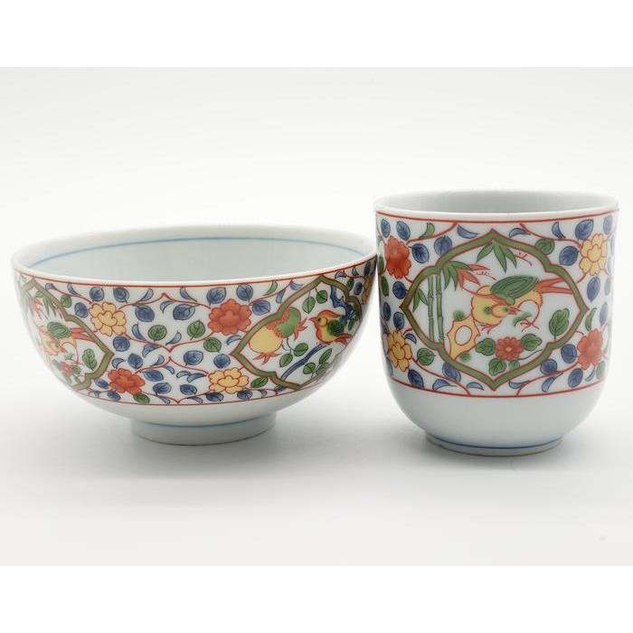 ❗️EMS VINTAGE- Arita Ware Rice Bowl Set x5 – Sometsuke Karakusa Porcelain
