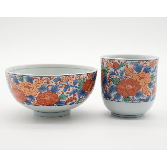 ❗️EMS VINTAGE- Arita Ware Rice Bowl Set x5 – Sometsuke Karakusa Porcelain