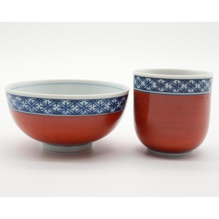 ❗️EMS VINTAGE- Arita Ware Rice Bowl Set x5 – Sometsuke Karakusa Porcelain