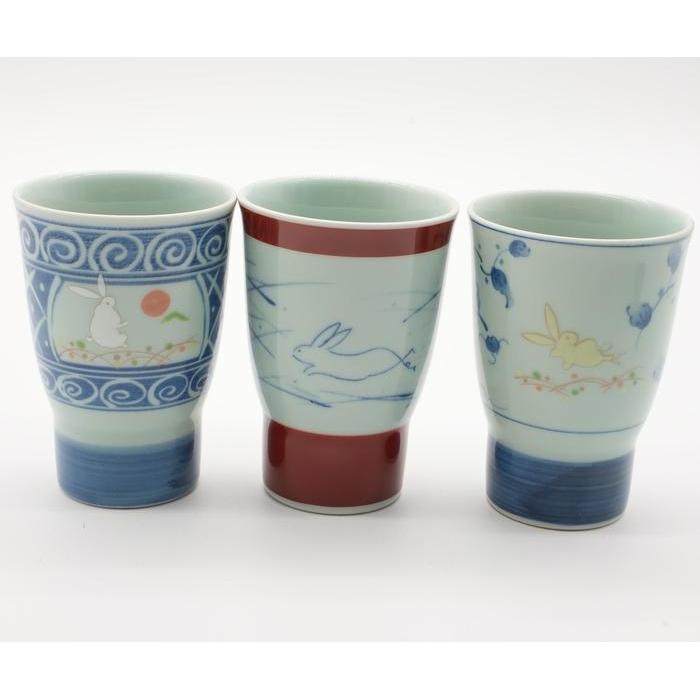 ❗️EMS VINTAGE - Arita Ware Rice Bowl Set x5– Sometsuke Karakusa Porcelain