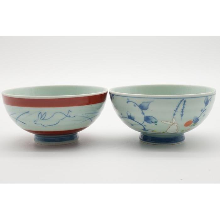 ❗️EMS VINTAGE - Arita Ware Rice Bowl Set x5– Sometsuke Karakusa Porcelain