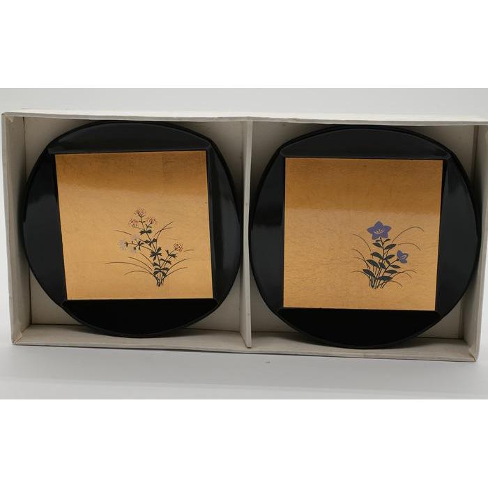 VINTAGE - Hakuichi Gold Leaf Tray Set with 5 Plates – Kanazawa Gold Leaf Craft