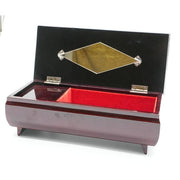 VINTAGE - Lacquer Jewelry / Cosmetic Box with Mirror – Floral Maki-e Style