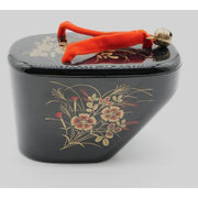 VINTAGE - Compact Mirror & Accessory Box – Autumn Grass Maki-e Style Okobo