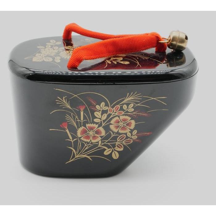 VINTAGE - Compact Mirror & Accessory Box – Autumn Grass Maki-e Style Okobo