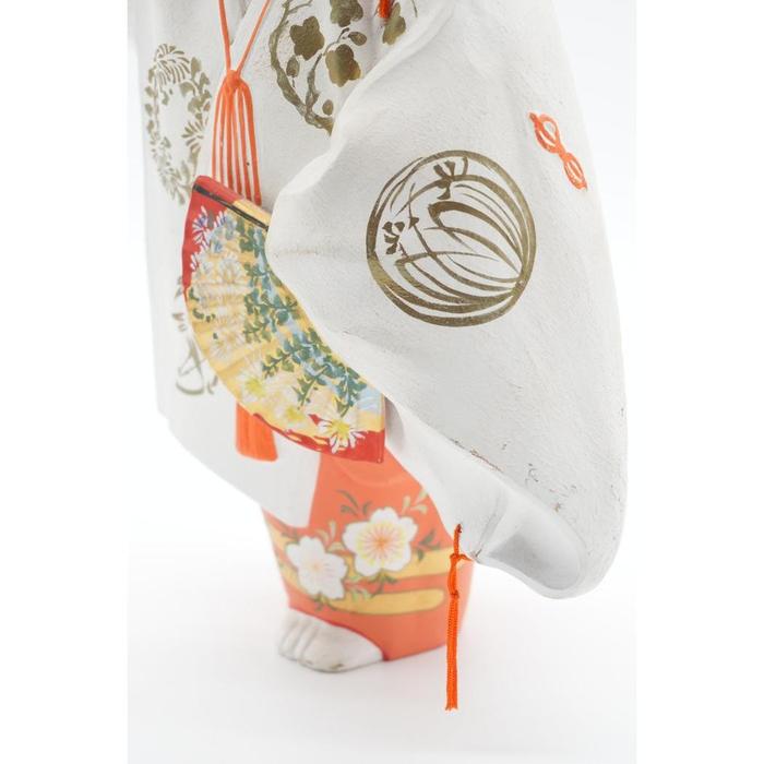 EMS? VINTAGE - Japanese Nihon Ningyo Ceremonial Doll – Traditional White Kimono Court Figure