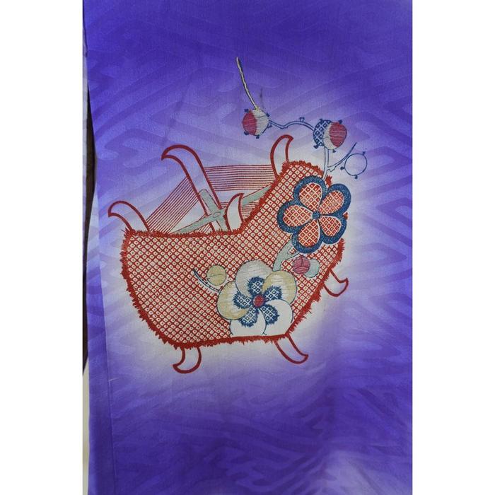 Vintage Haori – Floral Basket Pattern