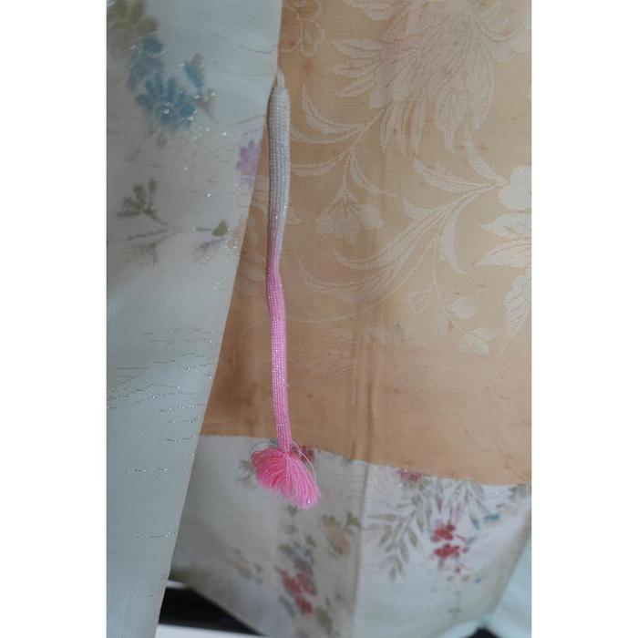 Vintage Haori – Pastel Floral Cloud Pattern