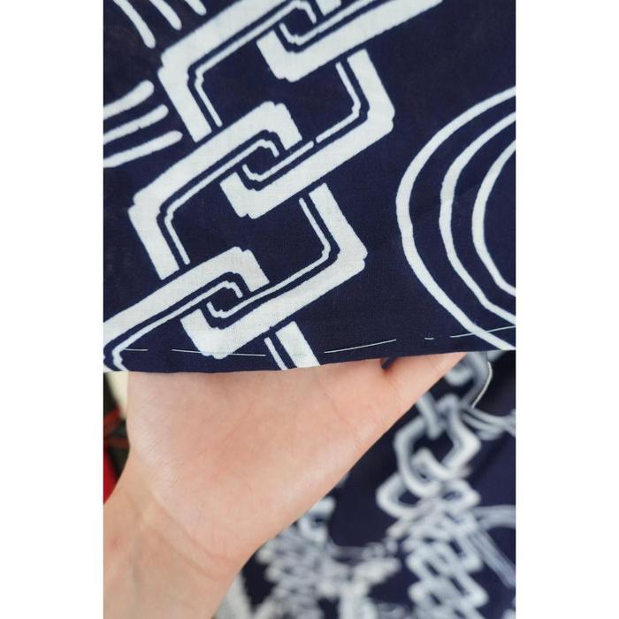 Vintage Men's Yukata – Traditional Festival Pattern, SIZE good on 154cm-164cm