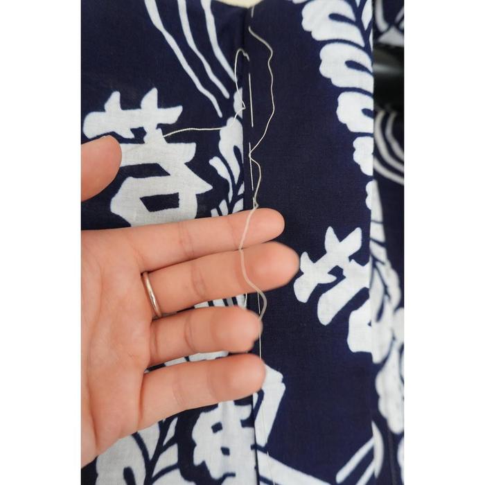Vintage Men's Yukata – Traditional Festival Pattern, SIZE good on 154cm-164cm