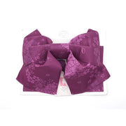 Vintage Japanese Obi Belt with Floral Pattern – Purple Yukata Kimono Bow Belt