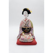 VINTAGE - Japanese Nihon Ningyo – Traditional Sitting Kimono Doll