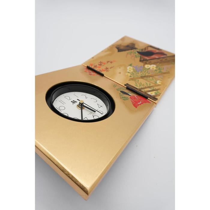 VINTAGE - Japanese Folding Byobu-Style Quartz Table Clock