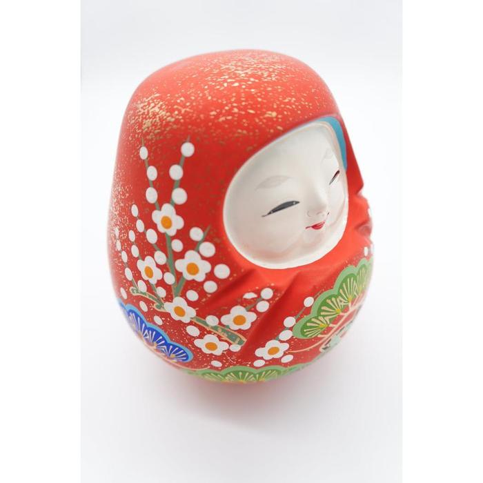 VINTAGE - Japanese Kaga Hachiman Okiagari Doll with Bell