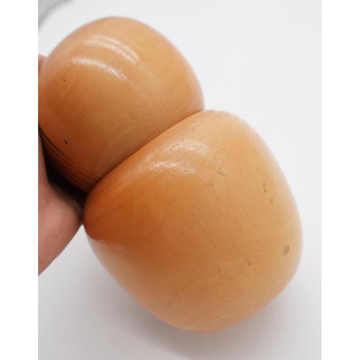VINTAGE - Japanese Wooden Kokeshi-Style Doll with Yahiko Shrine Design