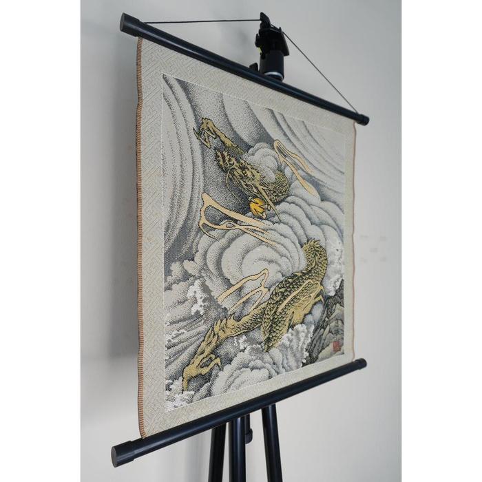 VINTAGE - Japanese Woven Dragon Tapestry Wall Hanging