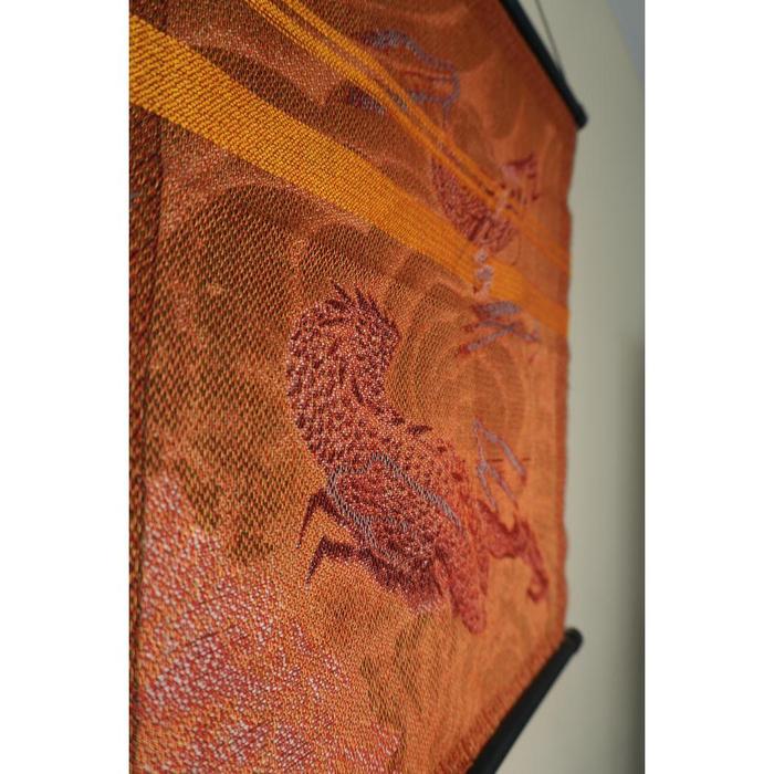 VINTAGE - Japanese Woven Dragon Tapestry Wall Hanging