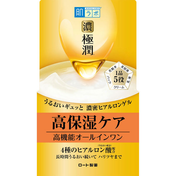 Hada Labo Gokujyun Premium - Strongly moisturizing cream with 4 types of hyaluronic acid 100g [Alcohol-free]
