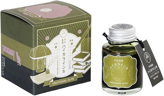 Teranishi Guitar Taisho Roman Haikara Fountain Pen Ink – 40 ml, 12 Colors