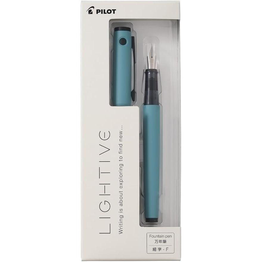 PILOT LIGHTIVE Fountain Pen – Lightweight Cartridge & Converter Type, 6 Colors, Fine / Medium Nib