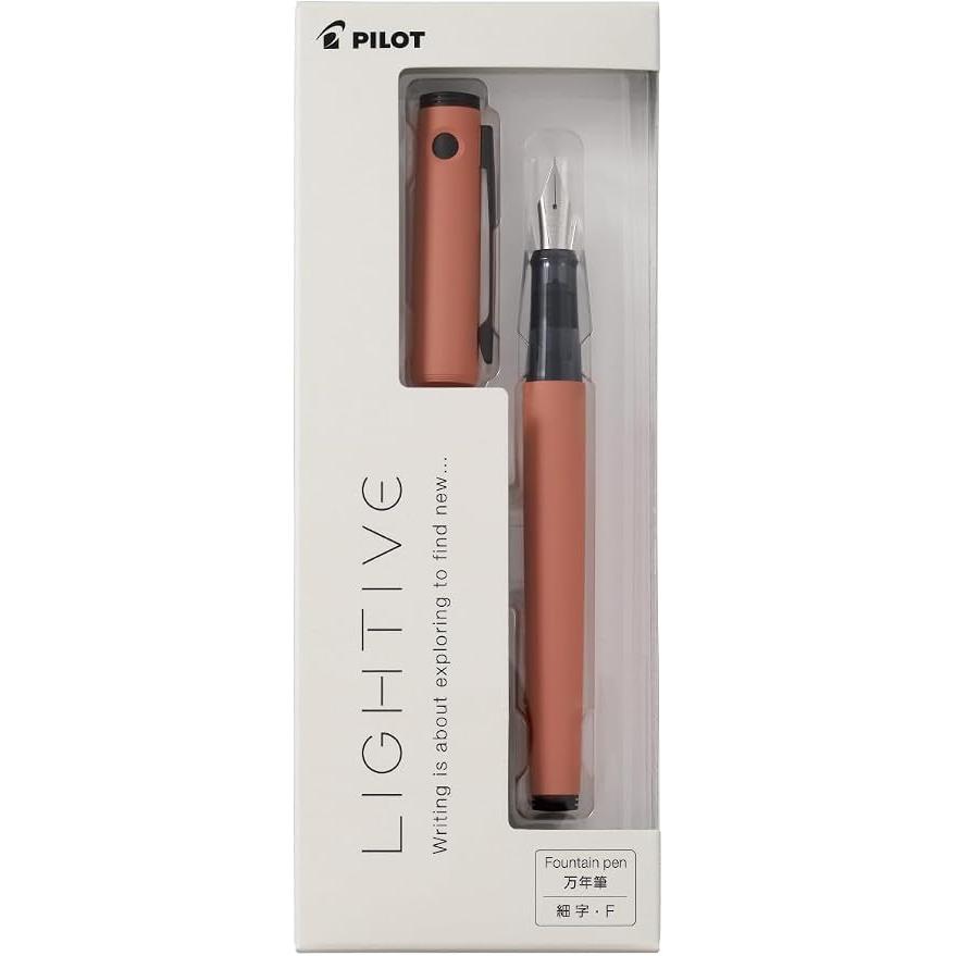 PILOT LIGHTIVE Fountain Pen – Lightweight Cartridge & Converter Type, 6 Colors, Fine / Medium Nib