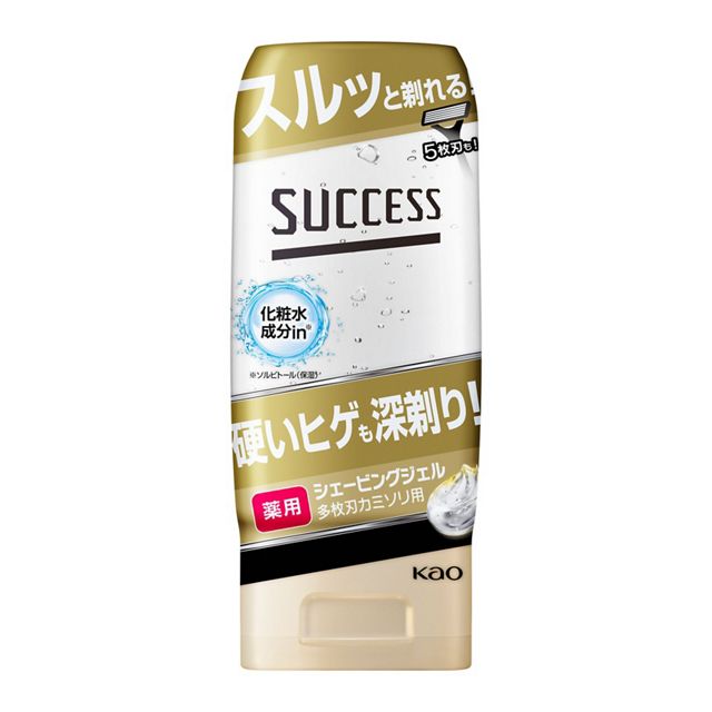 SUCCESS Medicated Shaving Gel 180 g – Smooth, Protective Deep Shave for Men [With alcohol]