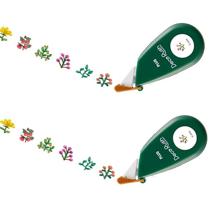 PLUS Decorush Decoratietape – 6 mm × 4 m, Set van 2, 12 Ontwerpen