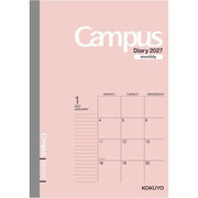 KOKUYO 2027 Campus Diary Monthly Block Standard – A5 / Semi B5, Starts December 2026