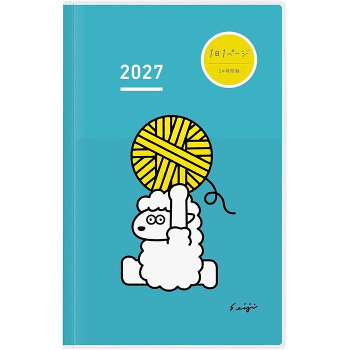 KOKUYO Jibun Techo DAYs 2027 Daily Planner – A5 Slim / B6 Slim Mini, 4 Colors
