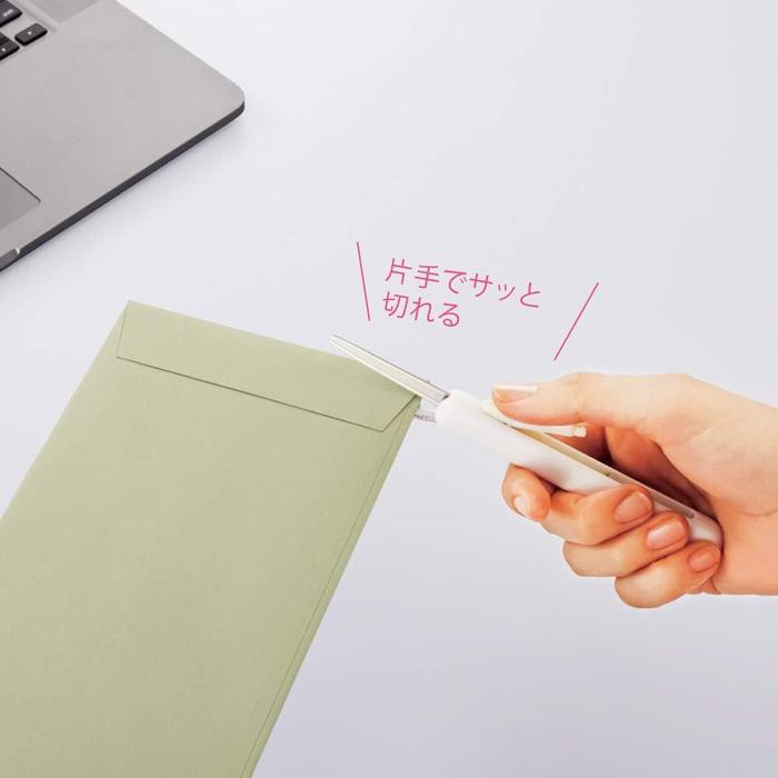KOKUYO SAXA POCHE Compact Portable Scissors – Capless Glueless Blade, 12 Colors