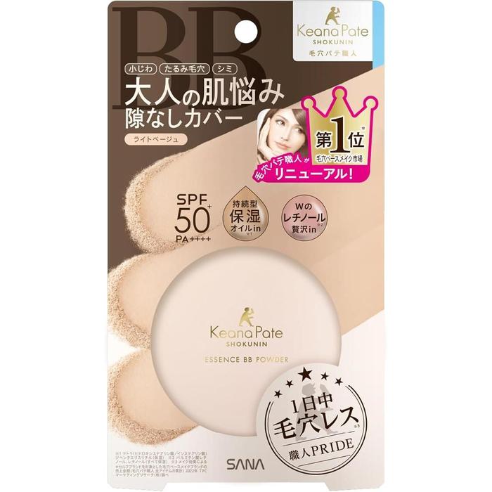 Keana Pate Shokunin Essence BB Powder N 01 – Bright Skin Color (Light Beige) [Alcohol-free]