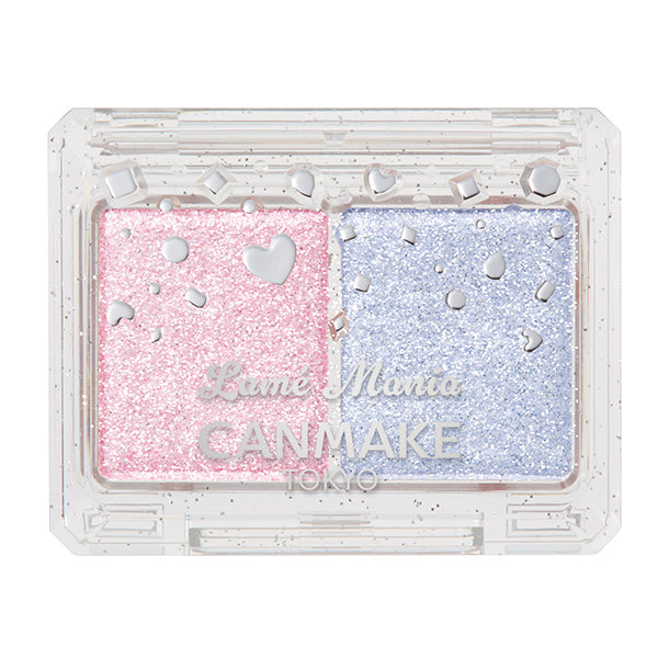CANMAKE Lamé Mania – Glitter Eyeshadow Duo, 2.7 g