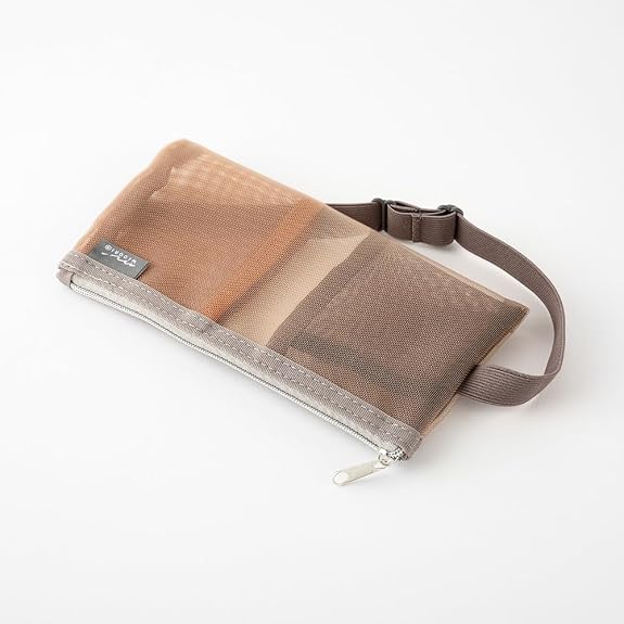 Estuche de bolígrafos de malla MIDORI Book Band – B6 a A5, 4 colores