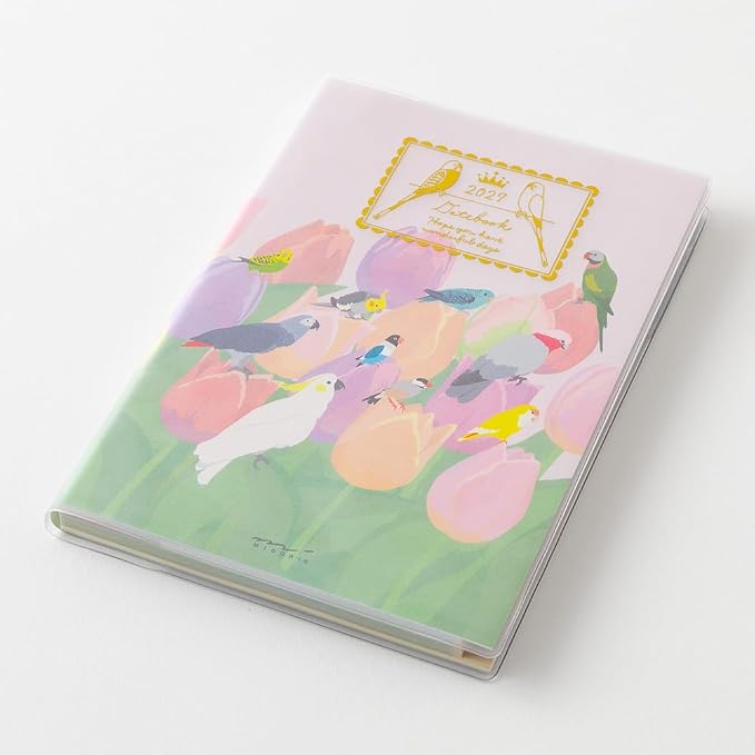 MIDORI Pocket Diary 2027 – Dog / Country Time Floral / Tri Pattern, A6 & B6