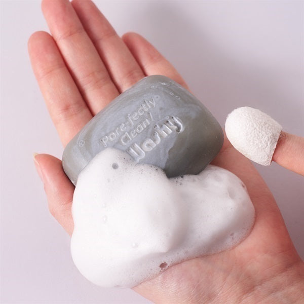 Pelican Såpe Dot Washy Pore Clogging Care Set – Leire Ansiktsåpe & Naturlig Silke Kokong Peeling [Alcohol-Free]
