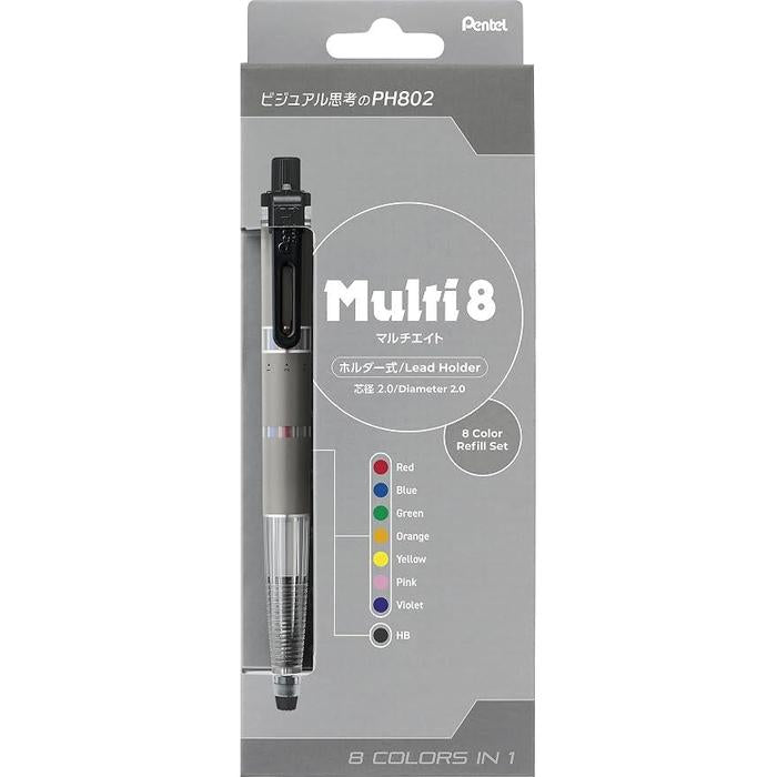 Pentel Multi 8 Series Multi-Lead Pencil Set with Refills – Art Multi 8 / Super Multi 8 / Multi 8