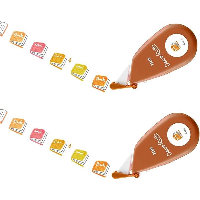 PLUS Decorush Decoratietape – 6 mm × 4 m, Set van 2, 12 Ontwerpen