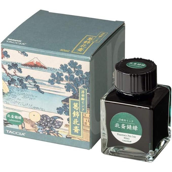 TACCIA Ukiyo-e Fountain Pen Ink – Katsushika Hokusai Collection, 40 ml, 4 Colors