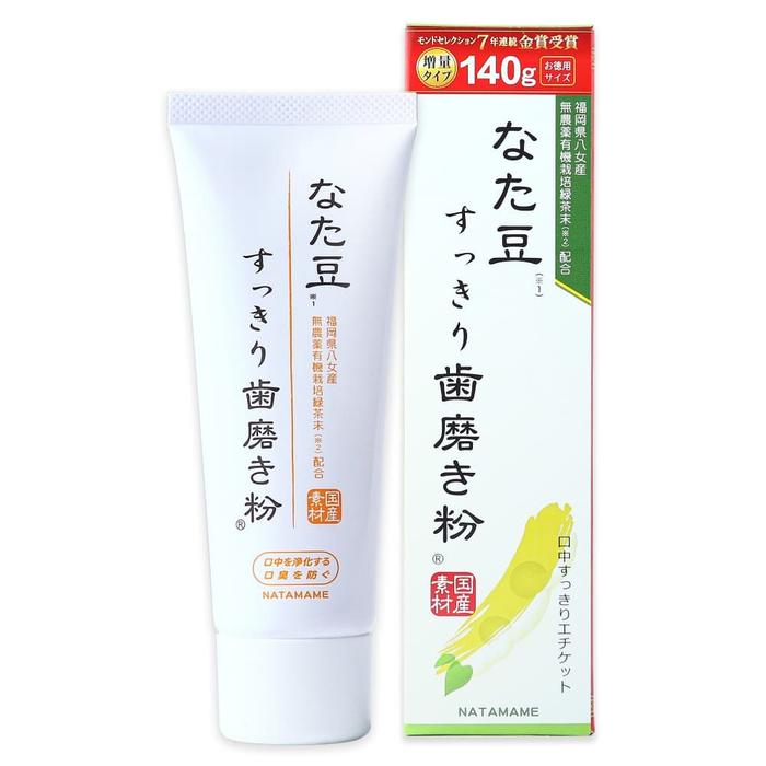 Sanwa Tsusho Natamame Refreshing Toothpaste 140g – Green Tea, Hydroxyapatite & Fresh Breath Care [With Alcohol]