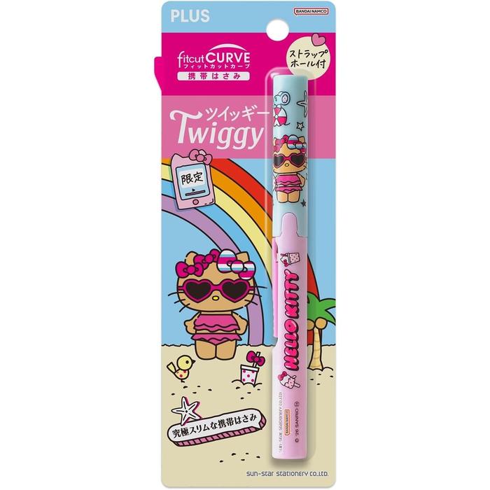 PLUS Fit Cut Curve Twiggy Sanrio Portable Scissors – Limited Edition, 4 Designs