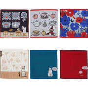 Marushin MOOMIN Mini Hand Towel Cotton 100% 25×25cm – Pocket Size (Part 1)